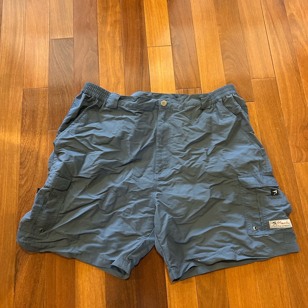 Marlin Trading Company Blue Fishing Shorts